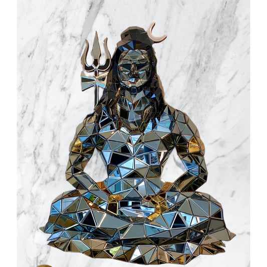 Shivatva Shimmer: The Divine of Mirrored Lord Shiva