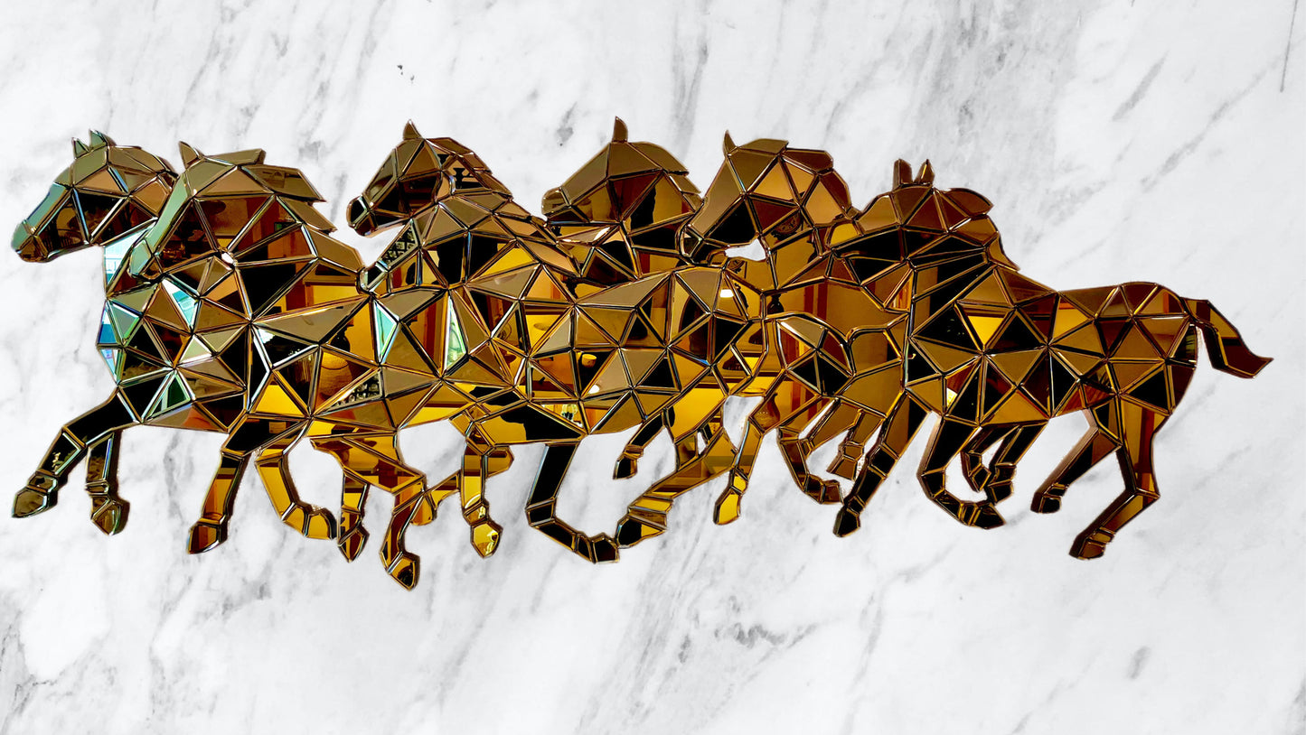 Symphony of Seven Mirrored Horses