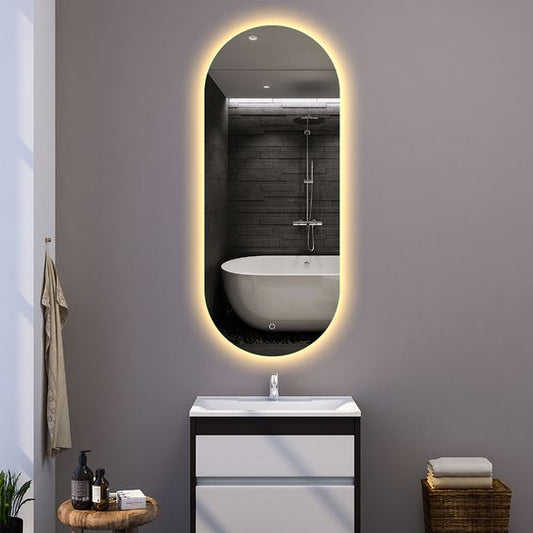 Luminar Capsule Brilliance: Backlit Elegance LED Mirror