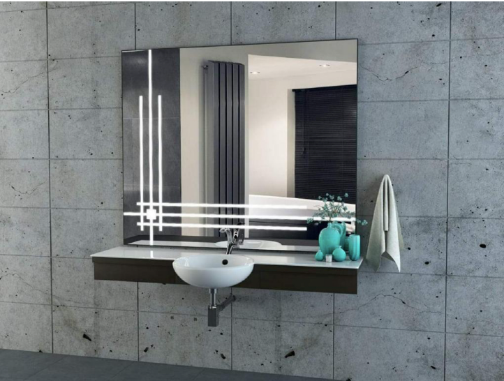 LuminaFrame Elegance: Rectangle Frontlit LED Mirror